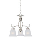 Maxim Lighting 10122FTSN Satin Nickel Basix 3-light Chandelier Image 1