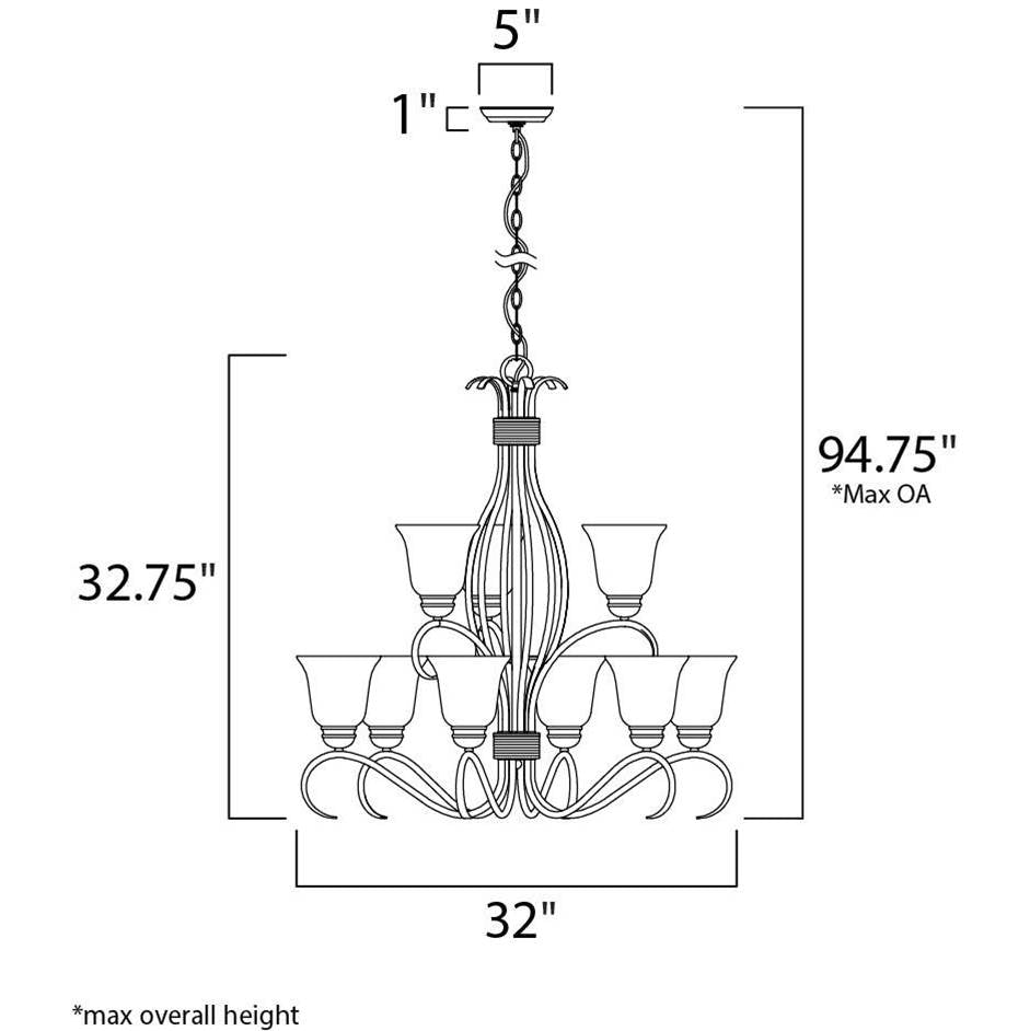 Maxim Lighting Basix 9-light Chandelier