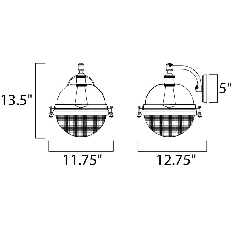 Maxim Lighting 10186OIAB  Portside 1-light Outdoor Wall Sconce Image 2