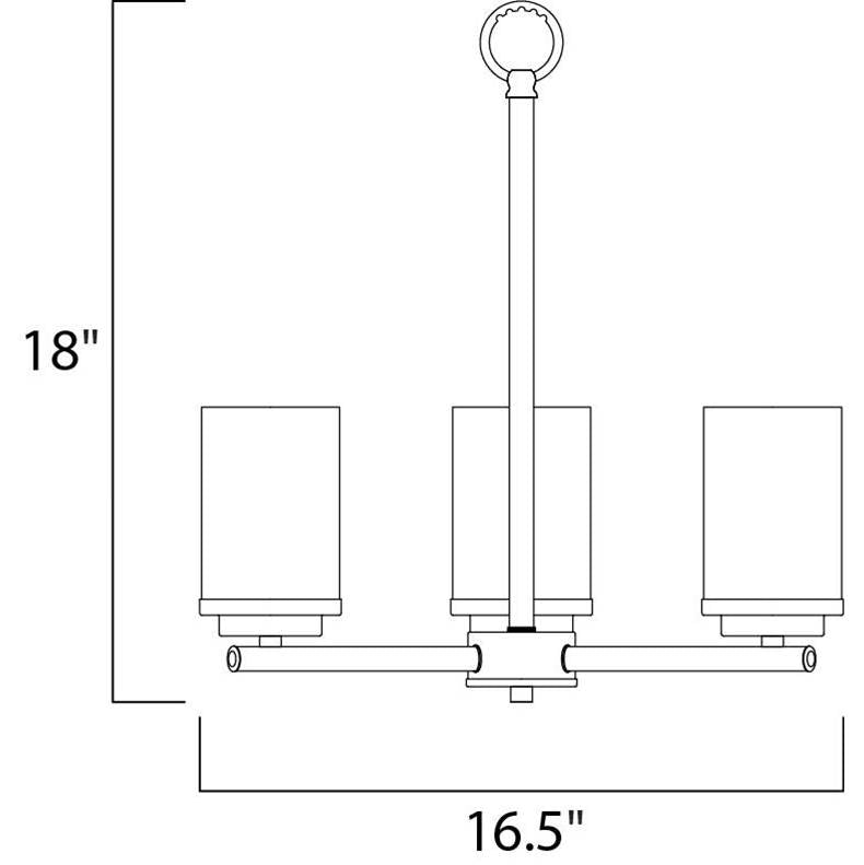 Maxim Lighting Corona 3-light Chandelier