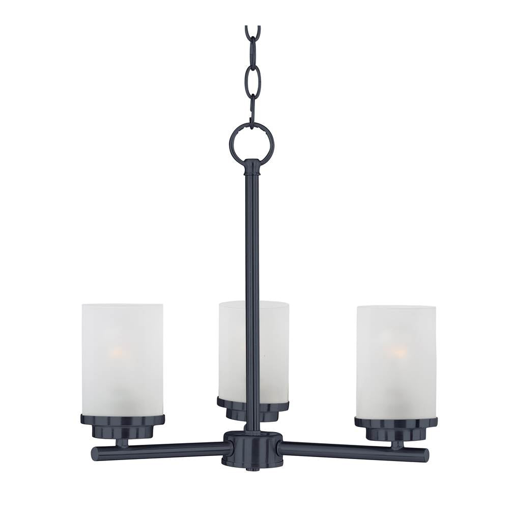 Maxim Lighting 10203FTBK Black Corona 3-light Chandelier Image 1