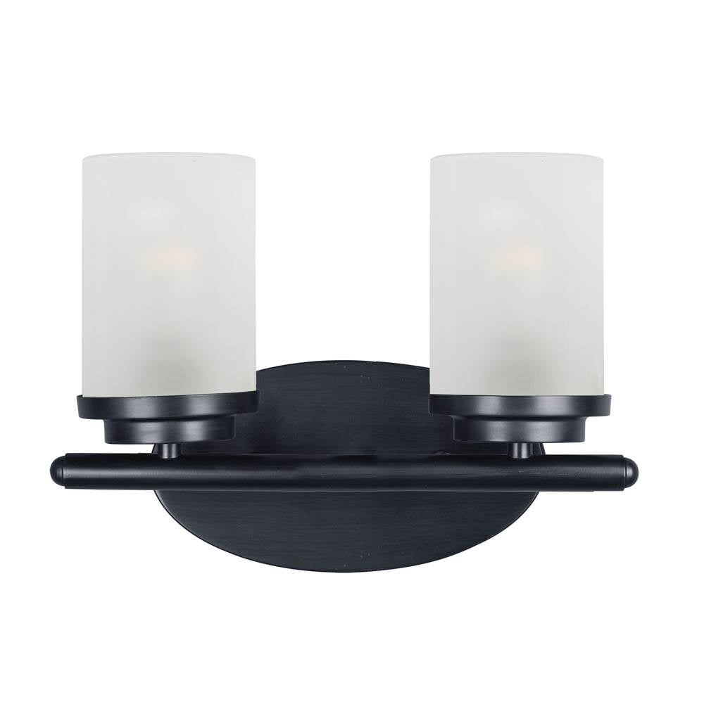 Maxim Lighting 10212FTBK Black Corona 2-light Bath Vanity Image 1