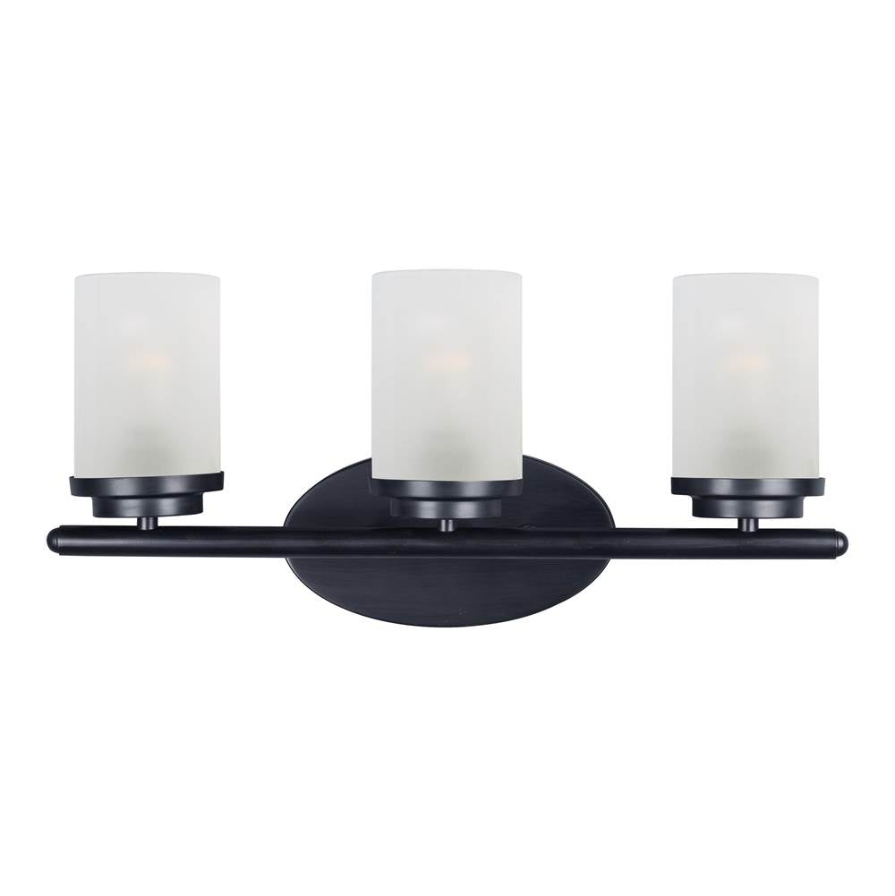 Maxim Lighting 10213FTBK Black Corona 3-light Bath Vanity Image 1