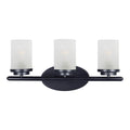 Maxim Lighting 10213FTBK Black Corona 3-light Bath Vanity Image 1