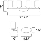 Maxim Lighting Corona 4-light Bath Vanity