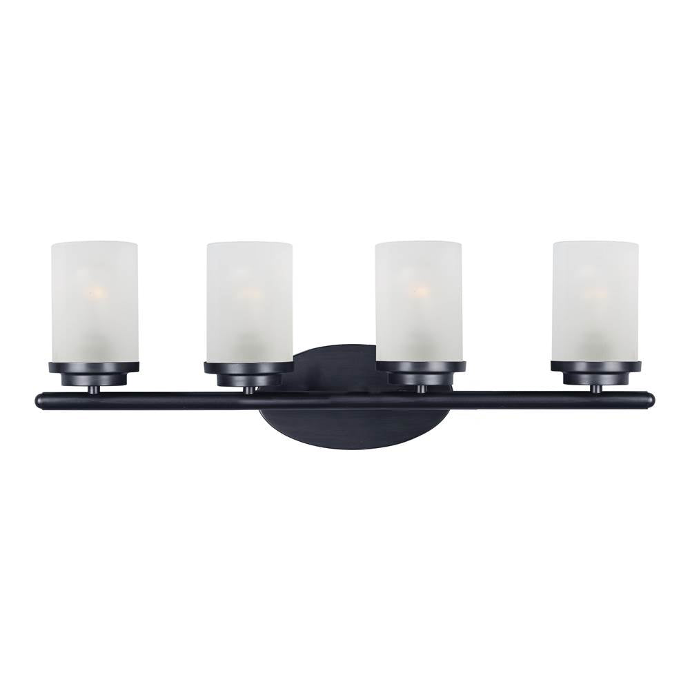 Maxim Lighting 10214FTBK Black Corona 4-light Bath Vanity Image 1