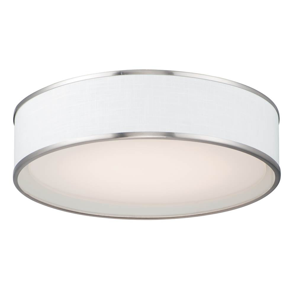 Maxim Lighting 10223WLSN Satin Nickel Prime 20''w Led Flush Mount Image 1