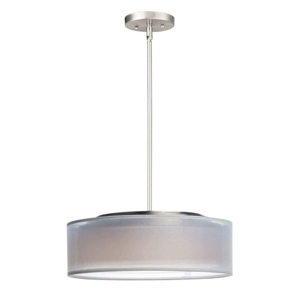 Maxim Lighting 10224WOSN Satin Nickel Prime 16''w Led Pendant Image 1