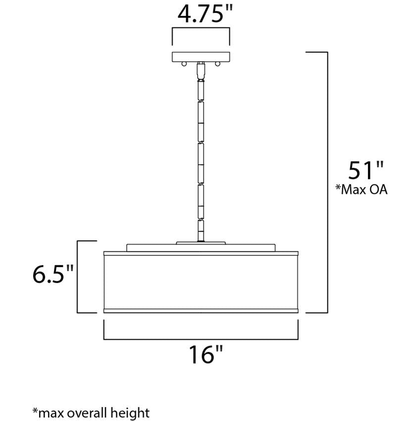 Maxim Lighting Prime 16''w Led Pendant
