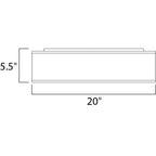 Maxim Lighting Prime 20''w Led Flush Mount 120-277v