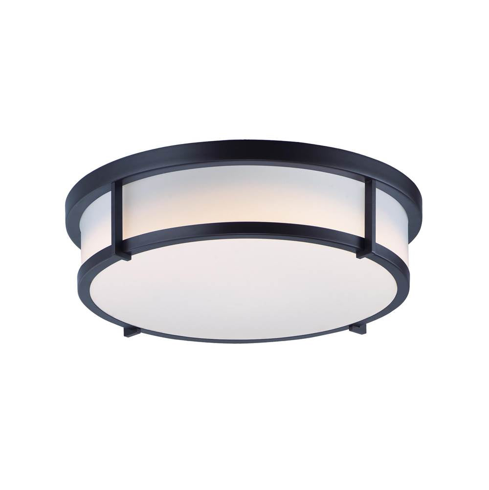 Maxim Lighting 10270WTBK Black Rogue 3-light Flush Mount E26 Image 1
