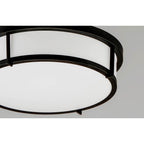 Maxim Lighting 10270WTBK Black Rogue 3-light Flush Mount E26 Image 3