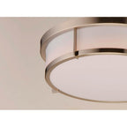 Maxim Lighting 10270WTSN Satin Nickel Rogue 3-light Flush Mount E26 Image 3