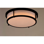 Maxim Lighting 10272WTBK Black Rogue 13'' 2-light Flush Mount E26 Image 2