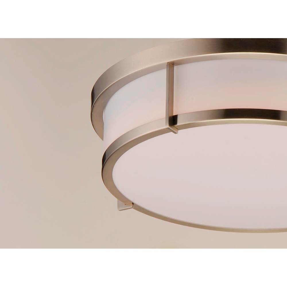 Maxim Lighting 10272WTSN Satin Nickel Rogue 13'' 2-light Flush Mount E26 Image 3