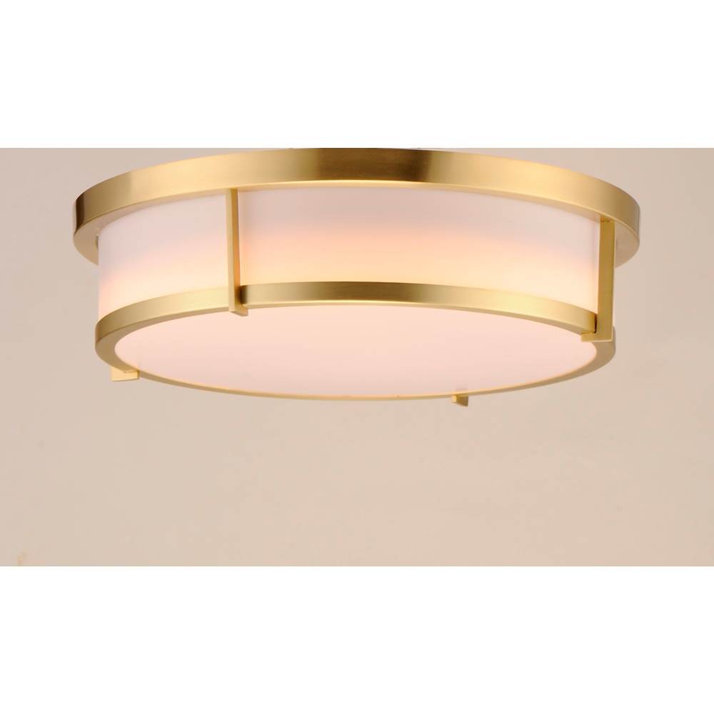 Maxim Lighting 10274WTSBR Satin Brass Rogue Led 1-light Flush Mount Image 3