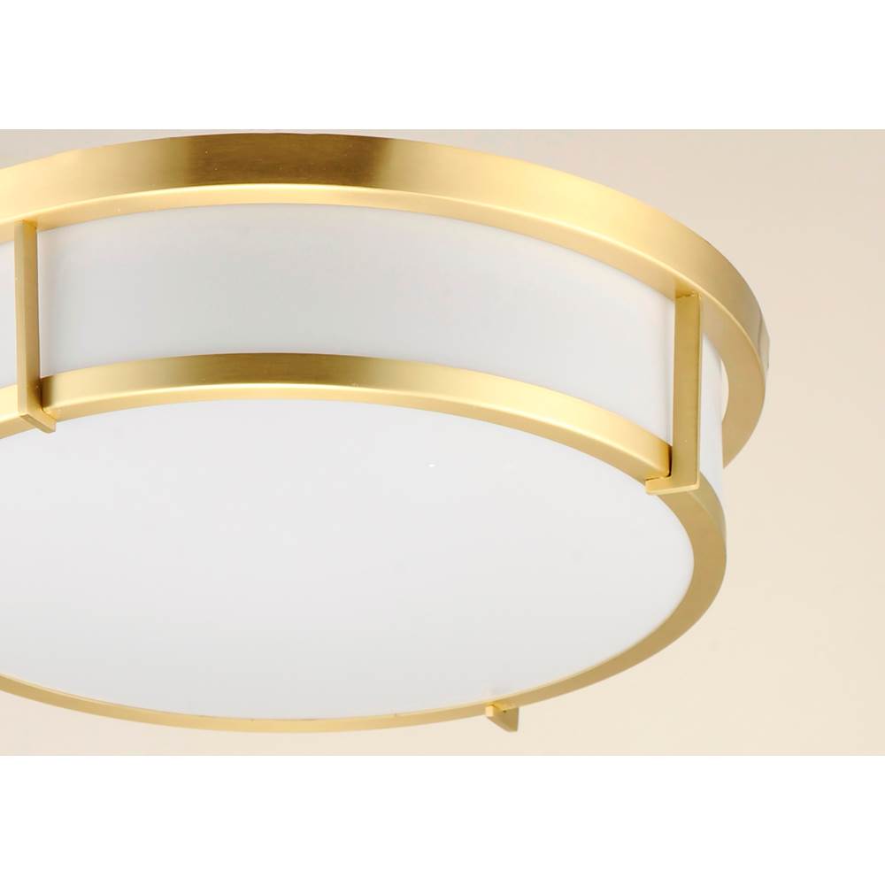 Maxim Lighting 10274WTSBR Satin Brass Rogue Led 1-light Flush Mount Image 2