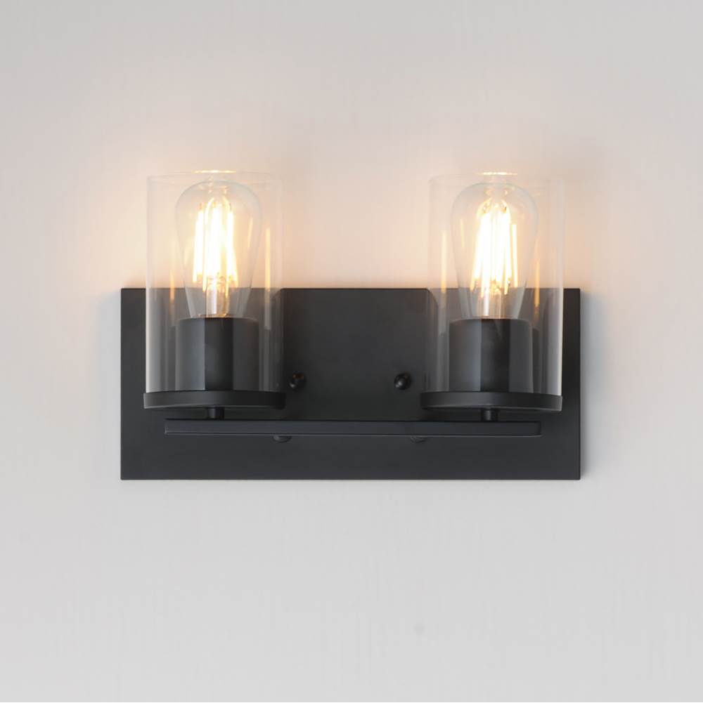 Maxim Lighting 10282CLBK Black Lateral 2-light Bath Vanity Image 3