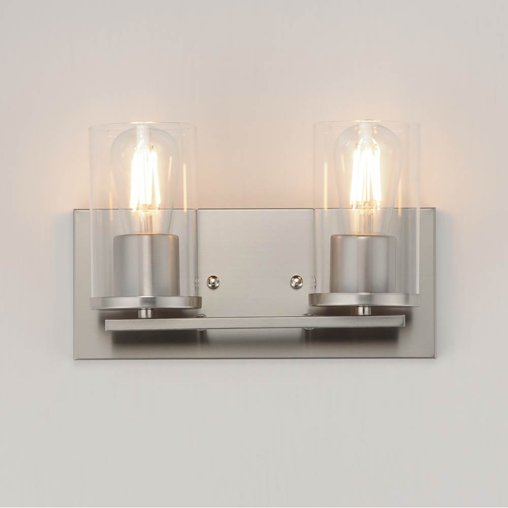Maxim Lighting 10282CLSN Satin Nickel Lateral 2-light Bath Vanity Image 3