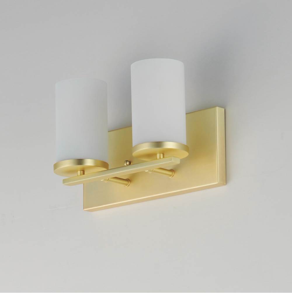 Maxim Lighting 10282SWSBR Satin Brass Lateral 2-light Bath Vanity Image 2