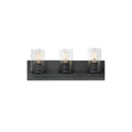 Maxim Lighting 10283CLBK Black Lateral 3-light Bath Vanity Image 1