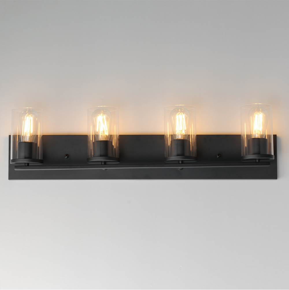 Maxim Lighting 10284CLBK Black Lateral 4-light Bath Vanity Image 3
