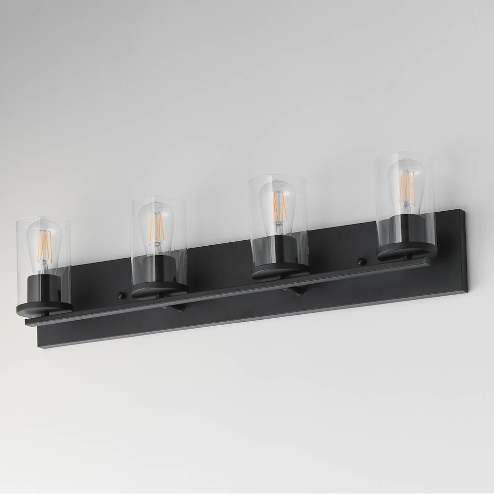 Maxim Lighting 10284CLBK Black Lateral 4-light Bath Vanity Image 2