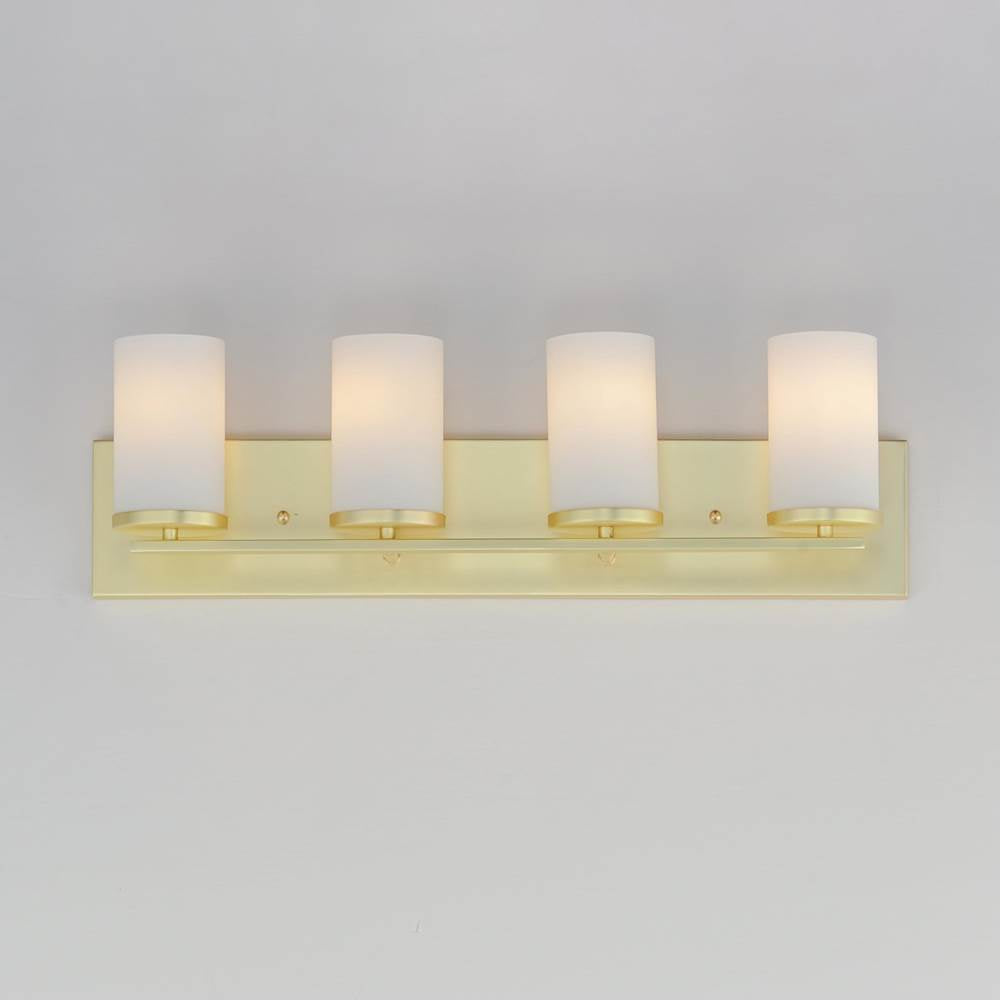 Maxim Lighting 10284SWSBR Satin Brass Lateral 4-light Bath Vanity Image 3