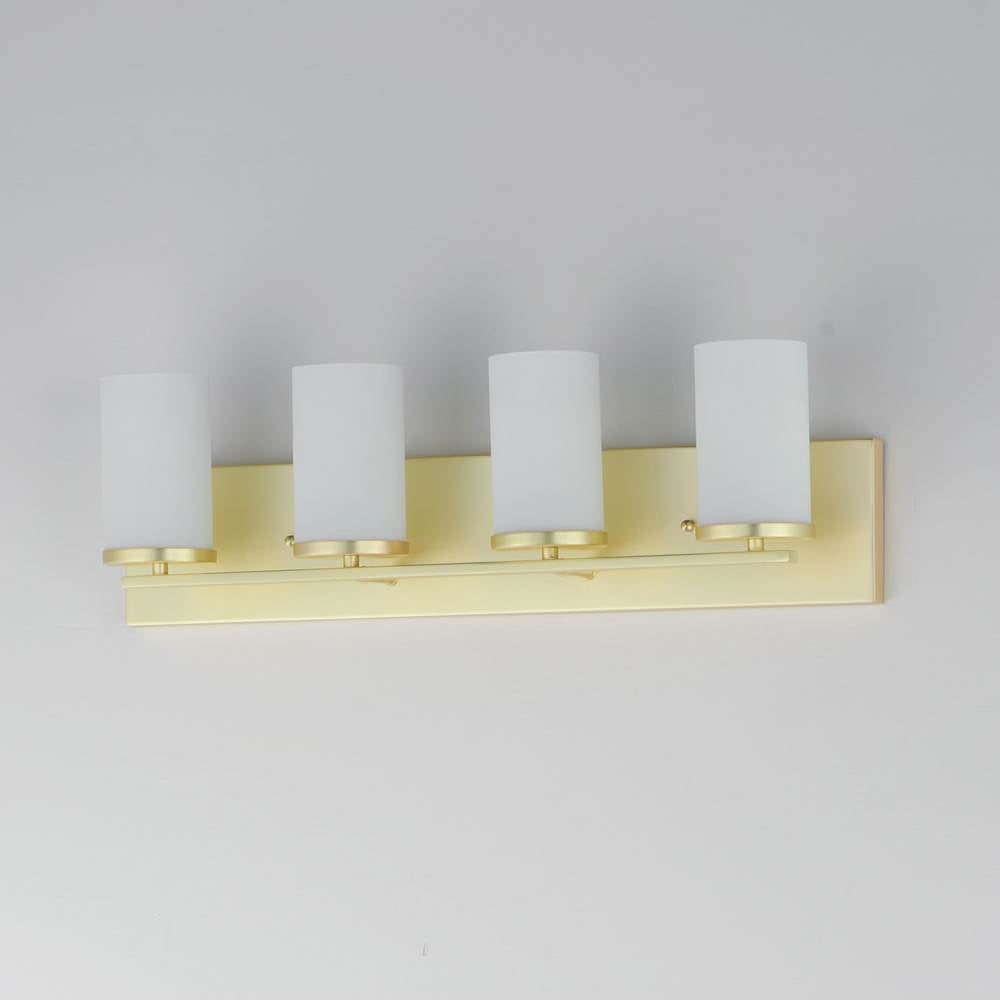Maxim Lighting 10284SWSBR Satin Brass Lateral 4-light Bath Vanity Image 2