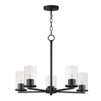 Maxim Lighting 10286CLBK Black Lateral 5-light Chandelier Image 1