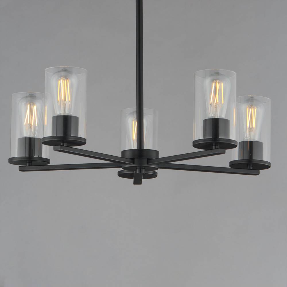 Maxim Lighting 10286CLBK Black Lateral 5-light Chandelier Image 3
