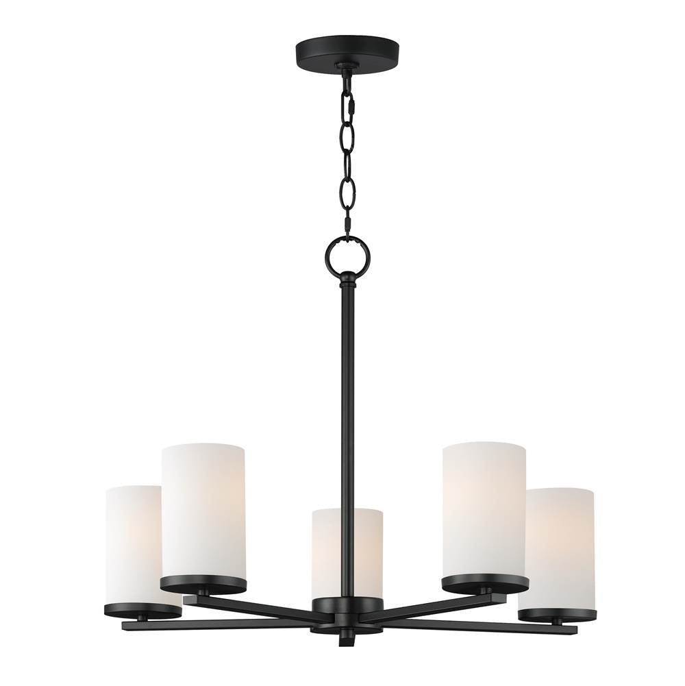 Maxim Lighting 10286SWBK Black Lateral 5-light Chandelier Image 1