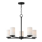 Maxim Lighting 10286SWBK Black Lateral 5-light Chandelier Image 1