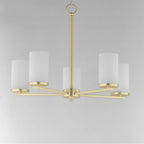 Maxim Lighting 10286SWSBR Satin Brass Lateral 5-light Chandelier Image 3