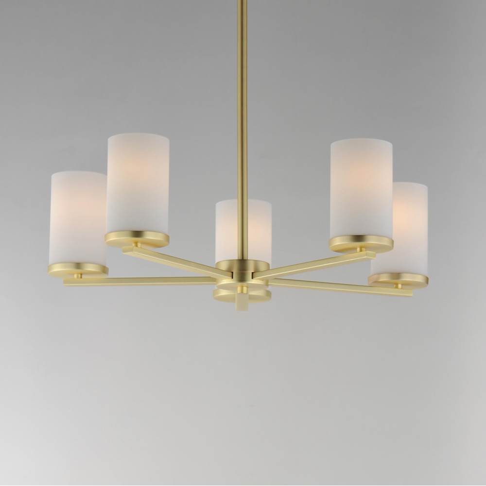 Maxim Lighting 10286SWSBR Satin Brass Lateral 5-light Chandelier Image 2