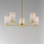 Maxim Lighting 10286SWSBR Satin Brass Lateral 5-light Chandelier Image 2