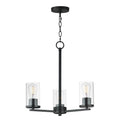 Maxim Lighting 10287CLBK Black Lateral 3-light Chandelier Image 1