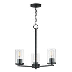 Maxim Lighting 10287CLBK Black Lateral 3-light Chandelier Image 1