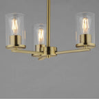 Maxim Lighting 10287CLSBR Satin Brass Lateral 3-light Chandelier Image 2