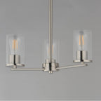 Maxim Lighting 10287CLSN Satin Nickel Lateral 3-light Chandelier Image 3