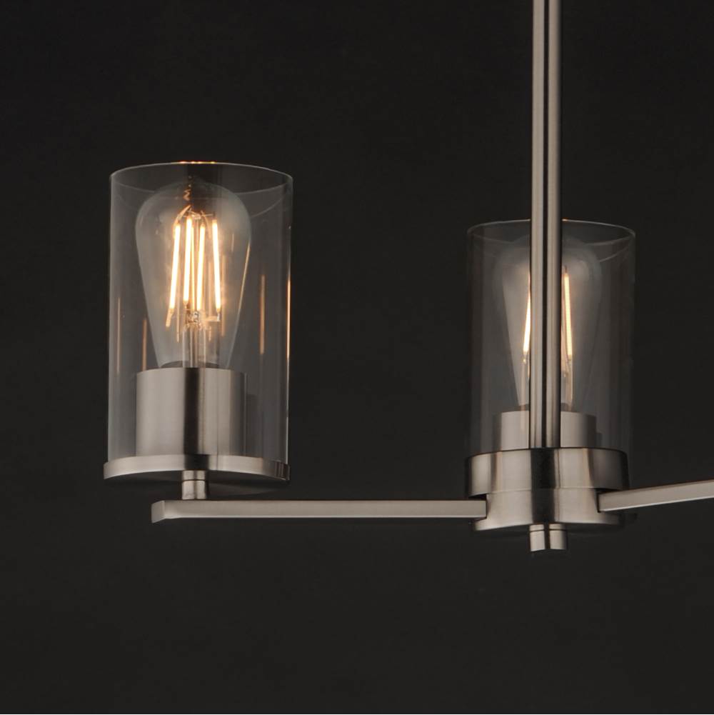 Maxim Lighting 10287CLSN Satin Nickel Lateral 3-light Chandelier Image 2