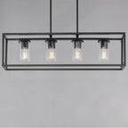 Maxim Lighting 10288CLBK Black Lateral 4-light Linear Pendant Image 3