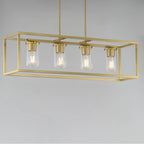 Maxim Lighting 10288CLSBR Satin Brass Lateral 4-light Linear Pendant Image 3