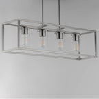 Maxim Lighting 10288CLSN Satin Nickel Lateral 4-light Linear Pendant Image 3
