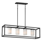 Maxim Lighting 10288SWBK Black Lateral 4-light Linear Pendant Image 1