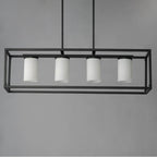 Maxim Lighting 10288SWBK Black Lateral 4-light Linear Pendant Image 3