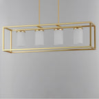 Maxim Lighting 10288SWSBR Satin Brass Lateral 4-light Linear Pendant Image 3