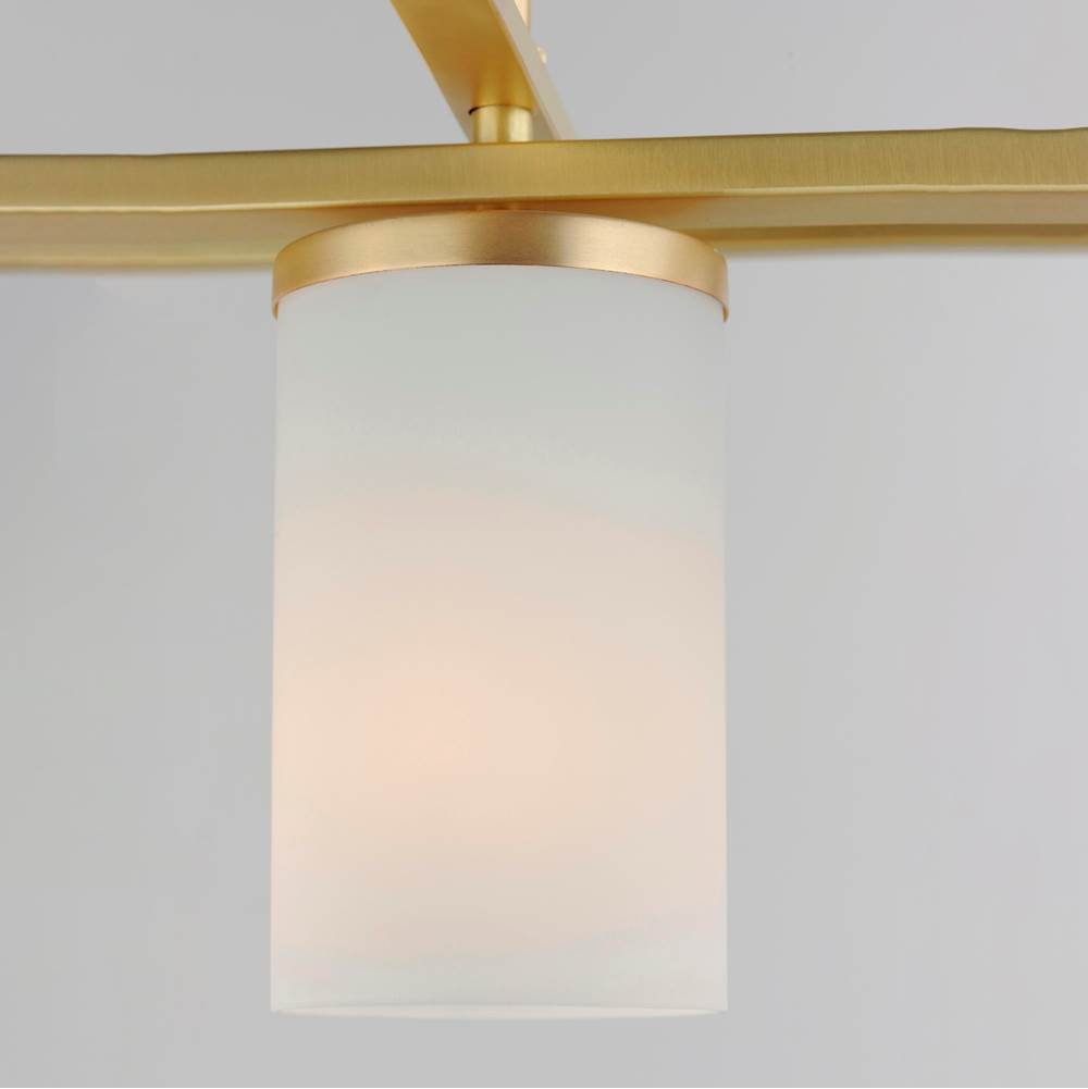 Maxim Lighting 10288SWSBR Satin Brass Lateral 4-light Linear Pendant Image 2