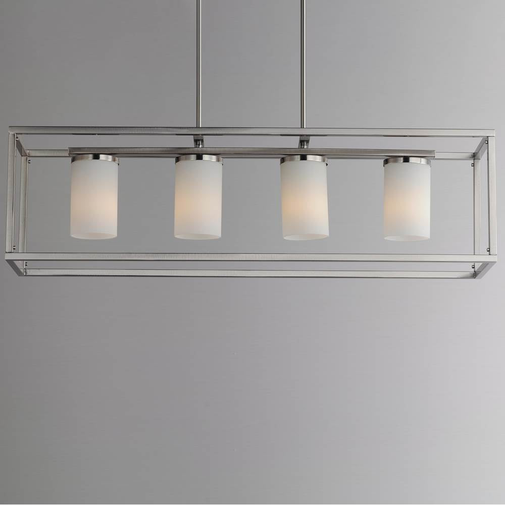 Maxim Lighting 10288SWSN Satin Nickel Lateral 4-light Linear Pendant Image 4