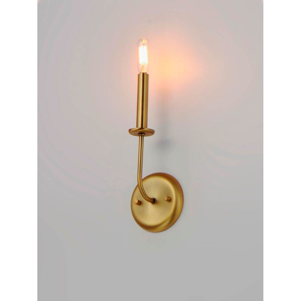 Maxim Lighting 10321SBR Satin Brass Wesley 1-light Wall Sconce Image 3